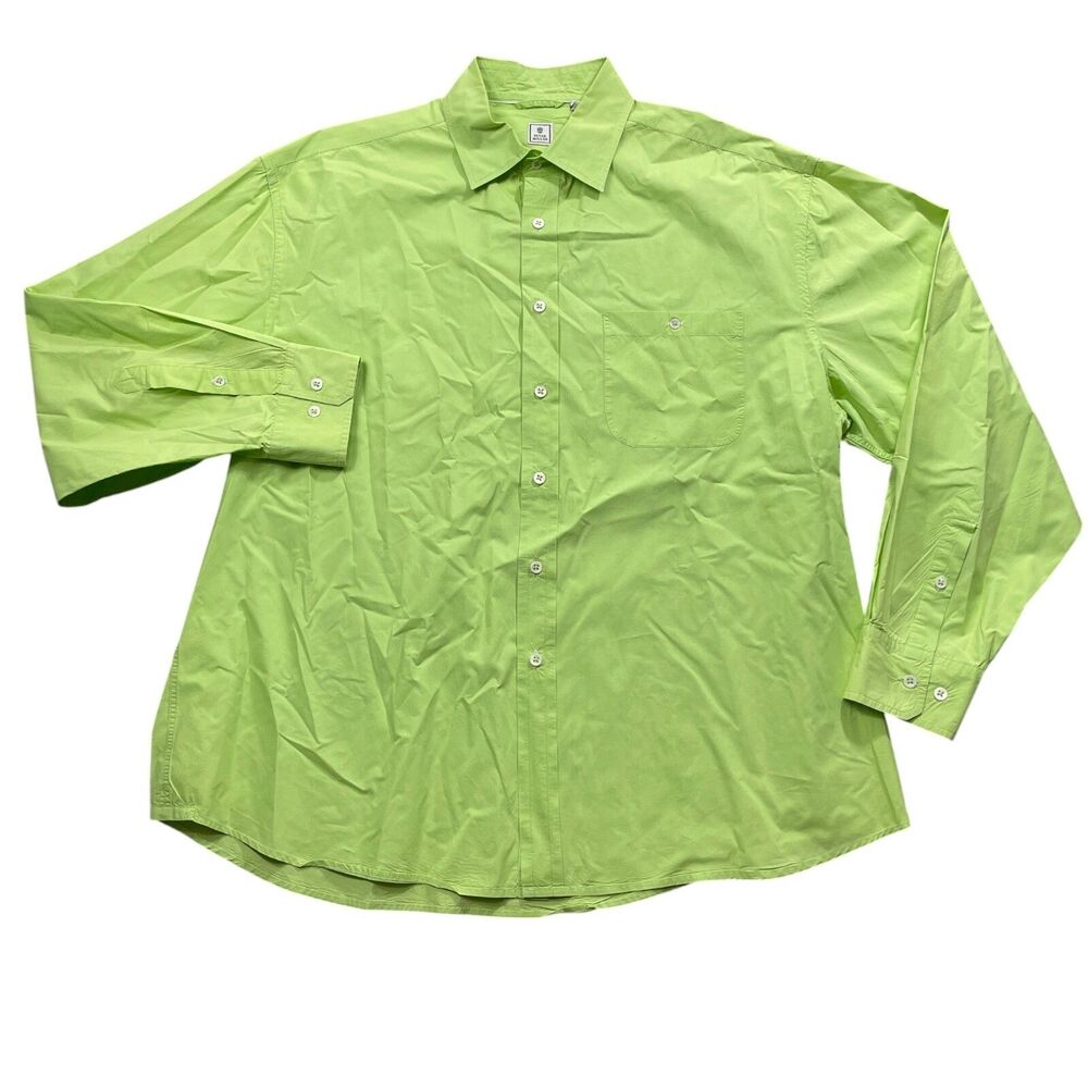 Peter Millar XL Long Sleeve‎ Dress Shirt Button Pockets Button Up 100% Cotton